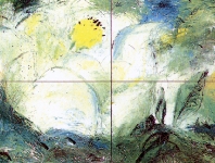 peace-flower | 1989 | oil on canvas | 188x244 -  