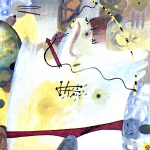 zodiac signs: archer | 1989 | tempera on canvas | 80x80 -  